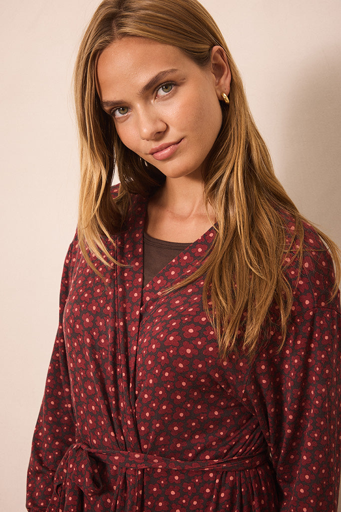 Midnight Daisy Robe