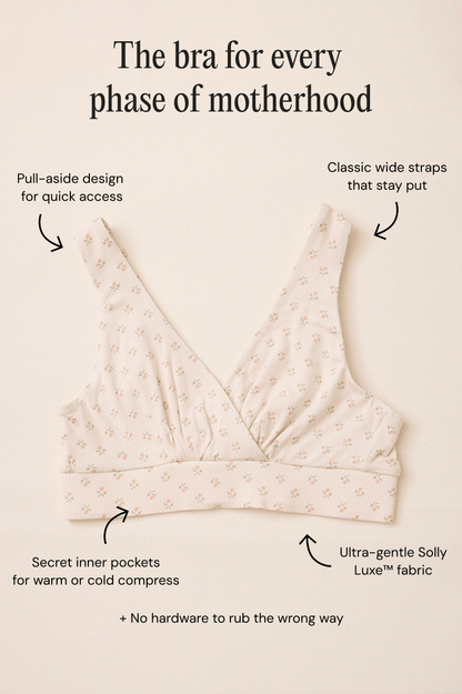 Blush Floret Nursing Bralette