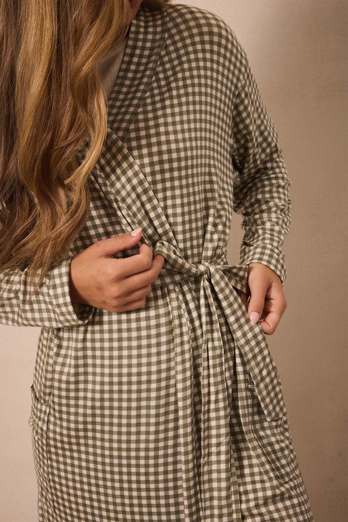 Green Gingham Robe