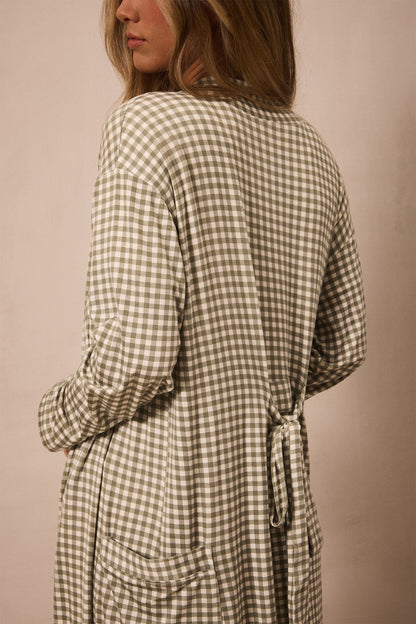 Green Gingham Robe