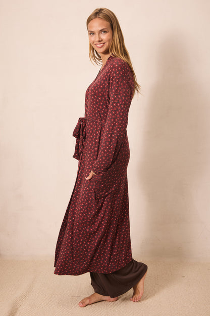 Midnight Daisy Robe