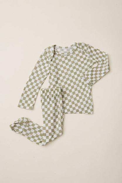 Sage Chequer Baby Sleep Set