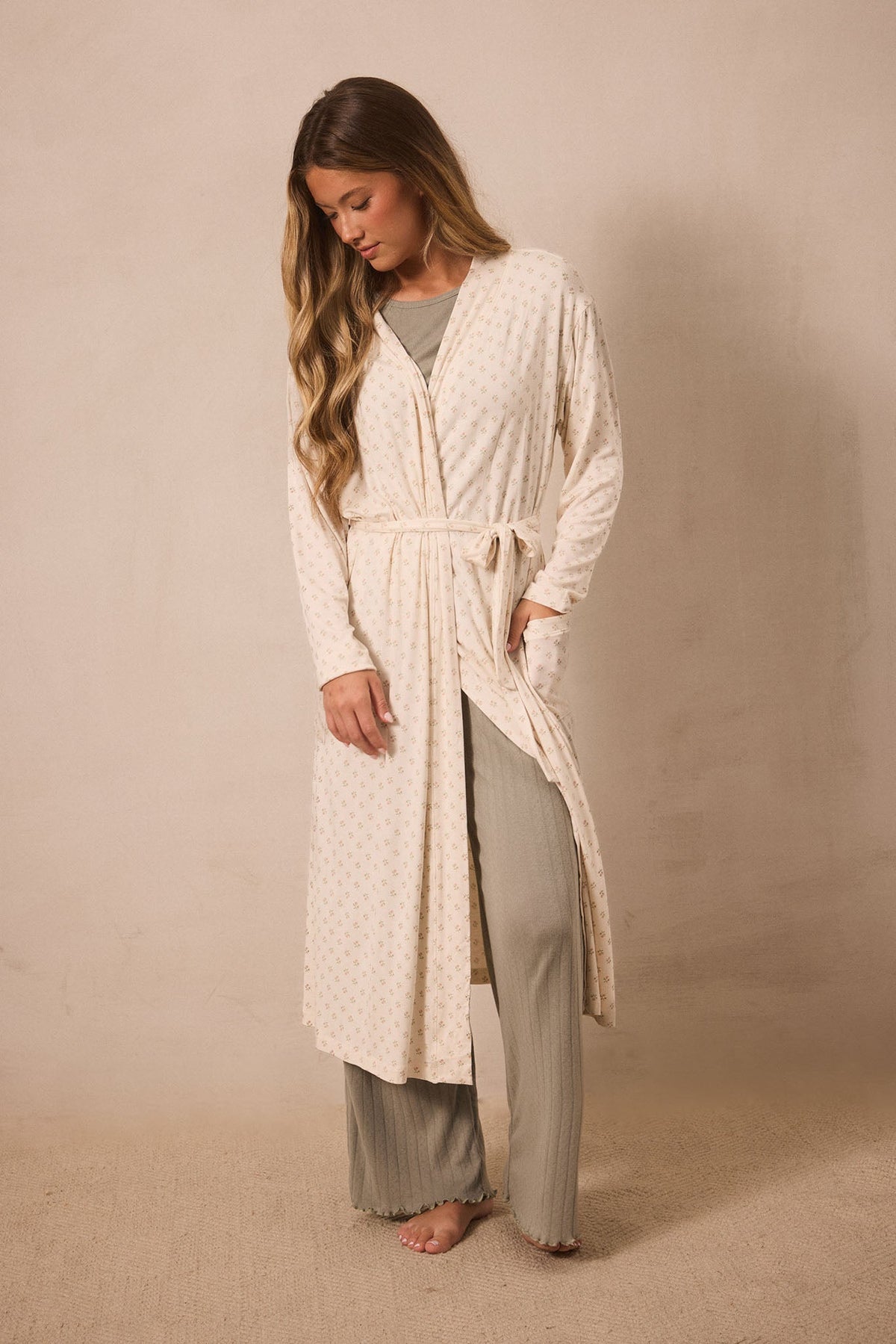 Blush Floret Robe