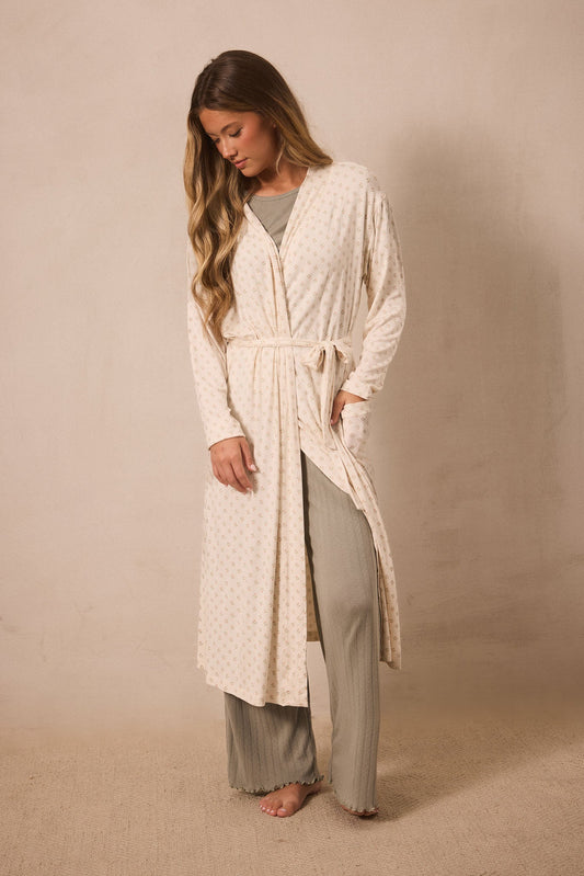 Blush Floret Robe