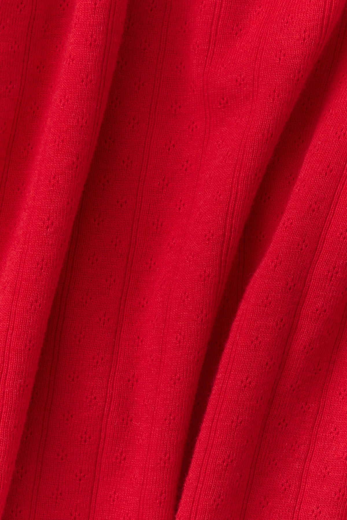 Red Pointelle Short-Sleeve Women’s Sleep Set