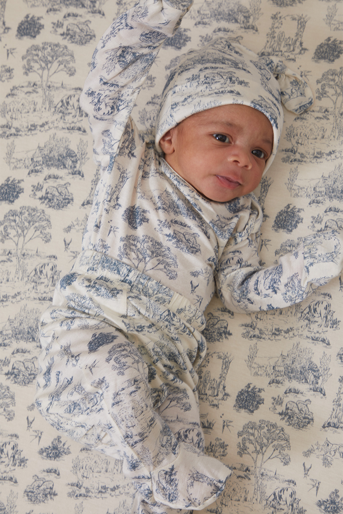 Bleu Toile Baby Sleep Set