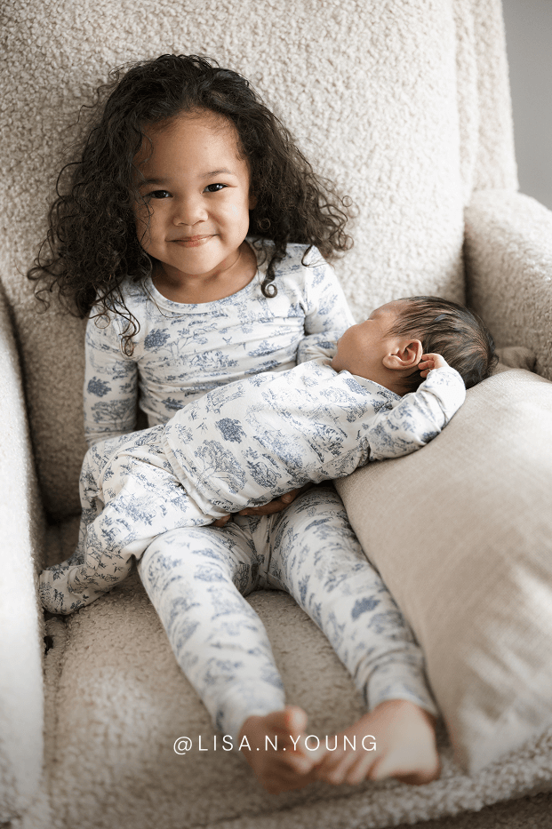 Bleu Toile Baby Sleep Set
