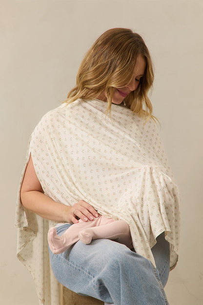 Blush Floret Nursing Cover