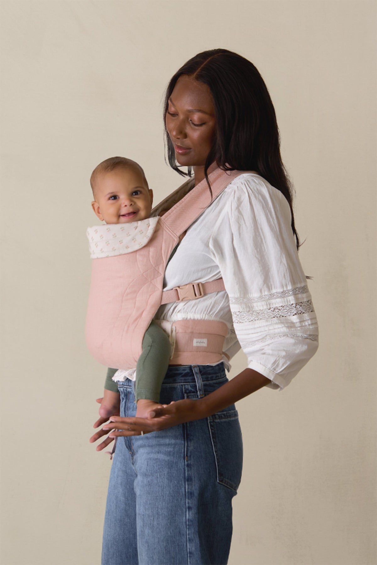 Blush Floret Soft Buckle Carrier