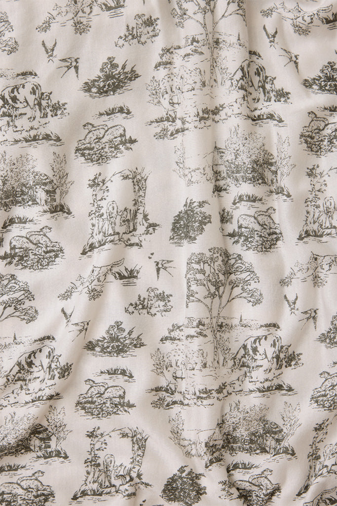 Charcoal Toile Baby Sleep Set