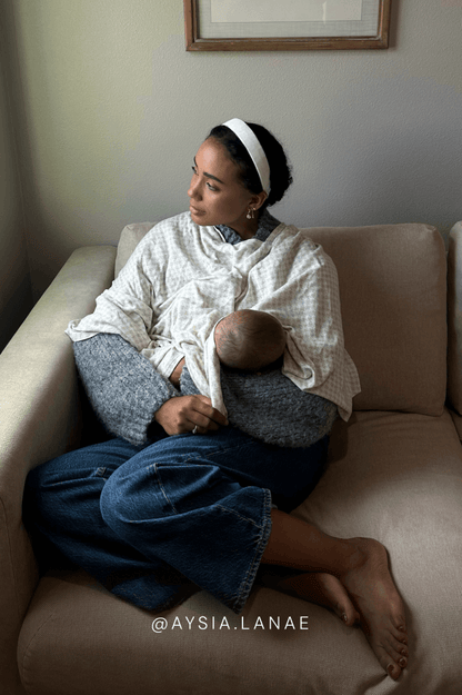 Preorder | Cream Houndstooth Nursing Cover