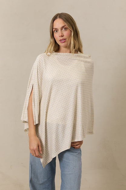 Preorder | Cream Houndstooth Nursing Cover