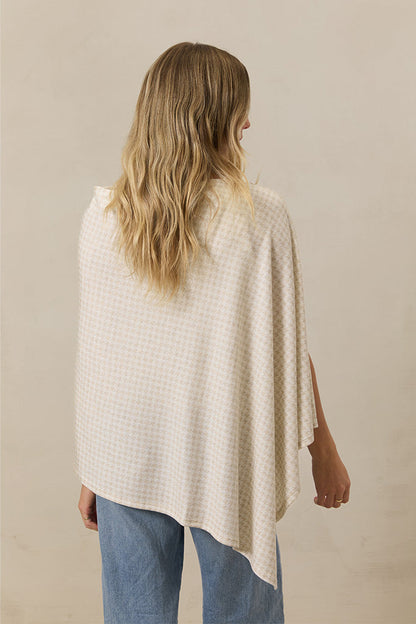 Preorder | Cream Houndstooth Nursing Cover