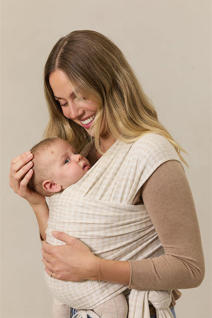 Preorder | Cream Houndstooth Wrap