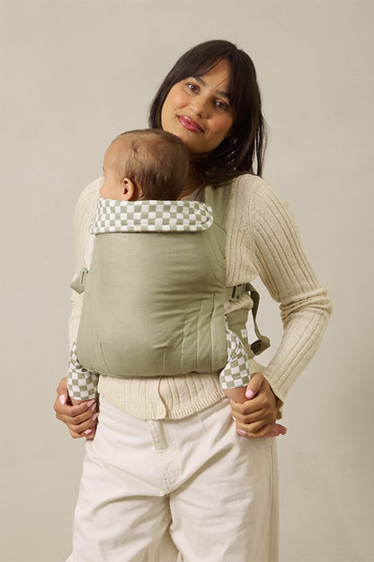Sage Chequer Soft Buckle Carrier