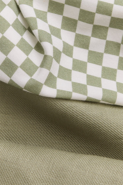 Sage Chequer Soft Buckle Carrier