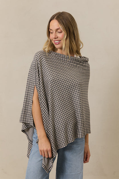 Preorder | Stormy Houndstooth Nursing Cover