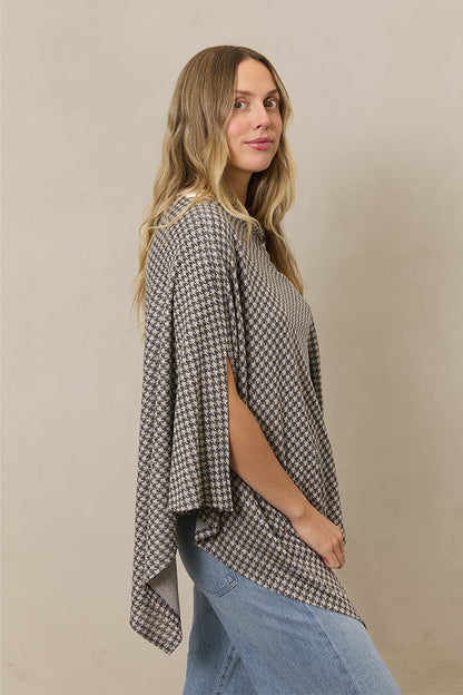 Preorder | Stormy Houndstooth Nursing Cover